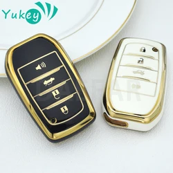 4 Buttons TPU Key Fob Case Cover For Toyota For Sienna For Venza For Hilux Car Key Case Modification Accessories