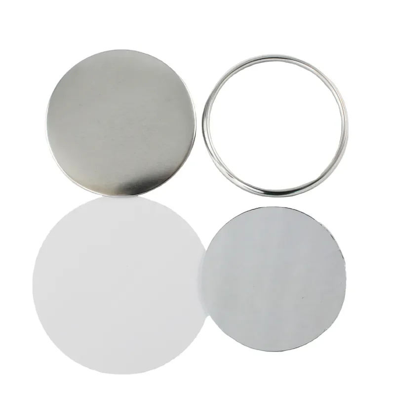 2026 Wholesale High Quality Round 75mm DIY Mirror Pocket Mirror Makeup Mirror Badge