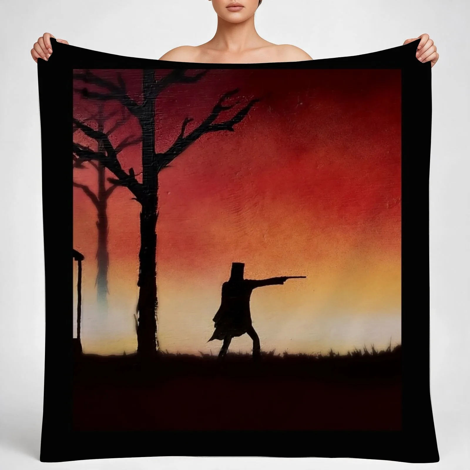 Ned Kelly Throw Blanket couch cozy soft plush fuzzy picnic outdoor blanket