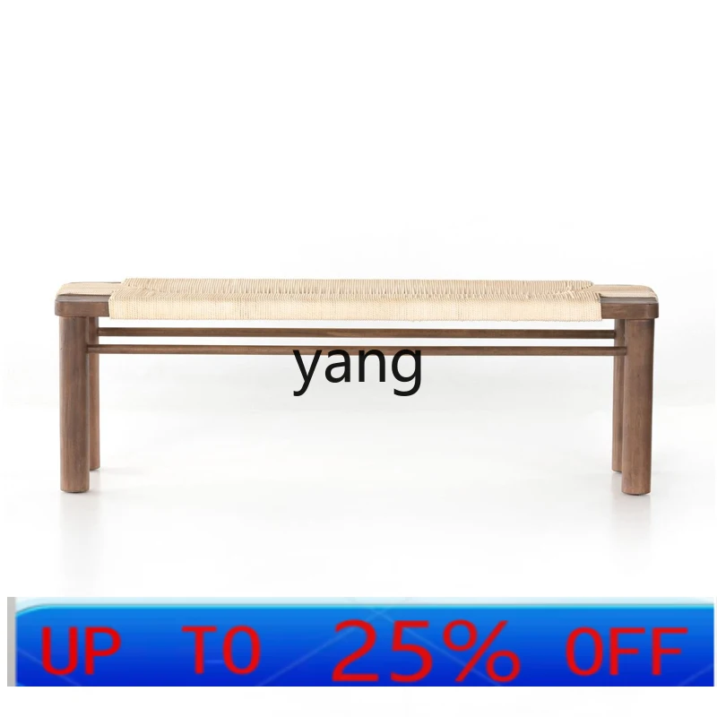 LH solid wood casual shoe changing stool living room sofa stool cloakroom dressing stool