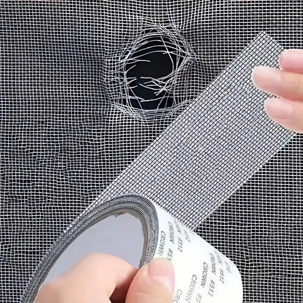 Self Adhesive Window Screen Repair Patch Waterproof Mesh Tape for Mosquito Barrier Home Use Durable Window Screen Repair Subsidy