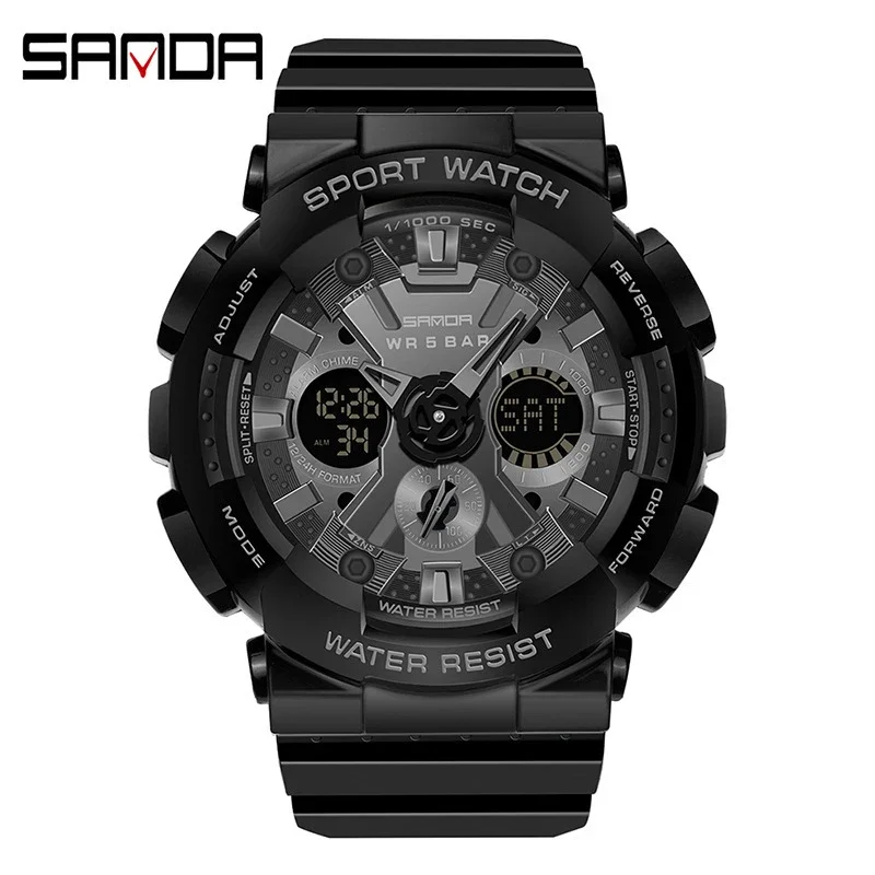 SANDA Fashion	Digital Watches for Men Model G Waterproof	Sports	Watch Shock Resistant Electronic Watch Military Men\'s Clock