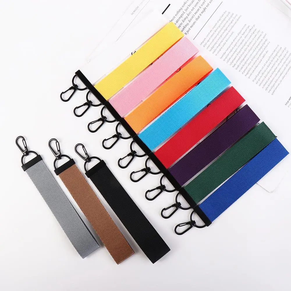 Colors for Women Wallet Ribbon Bag Charms Car Keyring Phone Straps Ribbon Rope Keychain Neck Strap Lanyard Keychain Lanyard