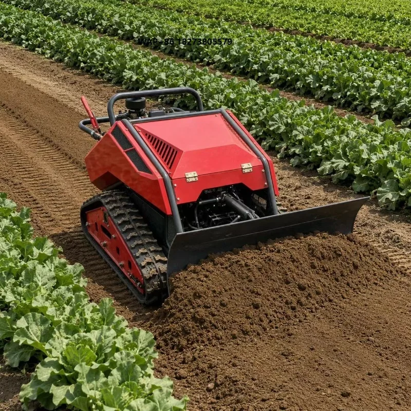 Smart Farming Crawler Cultivator 18HP Remote Control Tiller CE EPA Certified