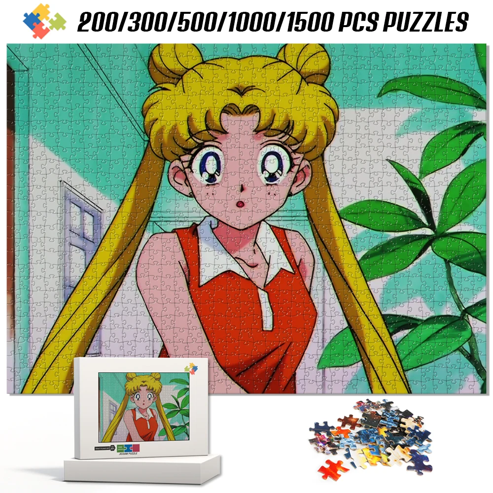 

Sailor Moon Cartoon Jigsaw Puzzle 108/200/300/500/1000/1500 Pieces Cardboard/wooden Jigsaw Puzzles Children's/adult Toys Puzzles