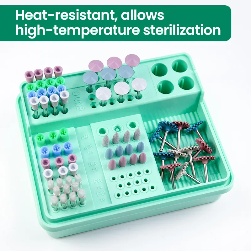 96-Hole Endo Sterilization Cassette for High Pressure Disinfection and Arranging Dental Burs, Endodontic Files，safe, durable