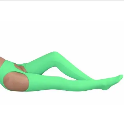 Couleur chair/gris/rose/vert/bleu ciel Spandex femmes ceinture serrée Sexy Zentai bas Halloween fête Cosplay Zentai costume