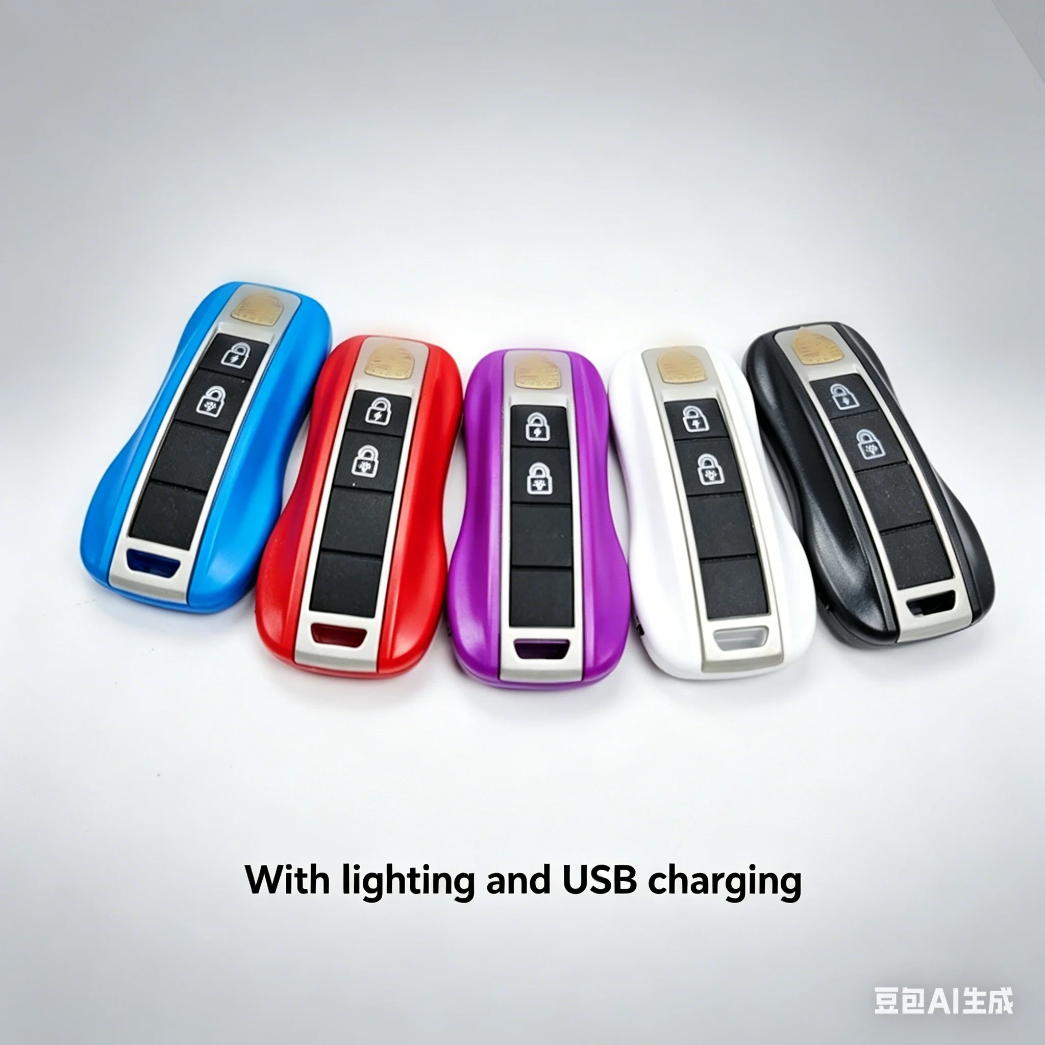 Hot Selling Portable Key Plasma Arc Lighter with Lighting, USB Charging, Outdoor Multifunctional Tool, Men's and Women's Gift