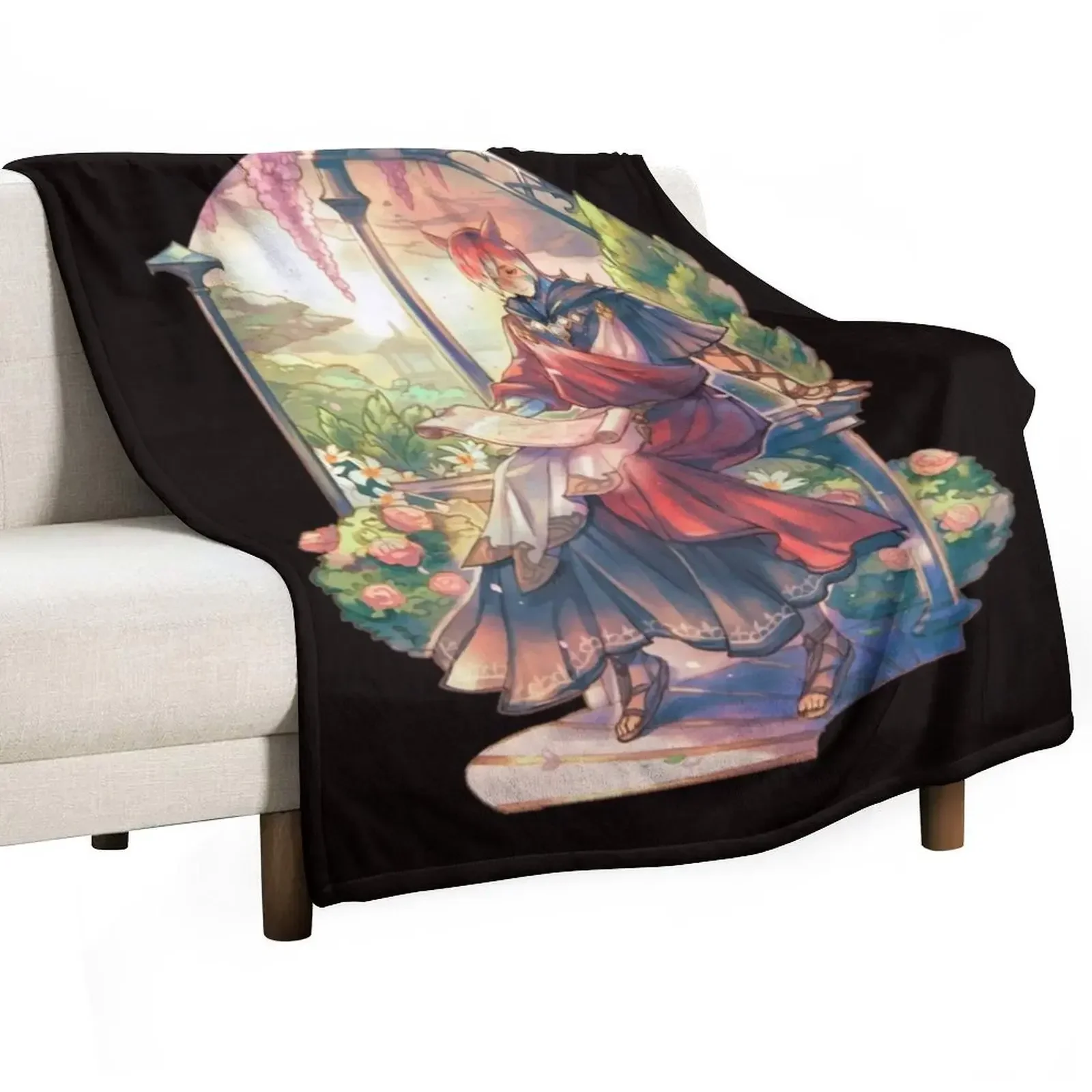 Crystal Exarch In His Garden Throw Blanket cosplay anime Thin Retros Kid'S Blankets