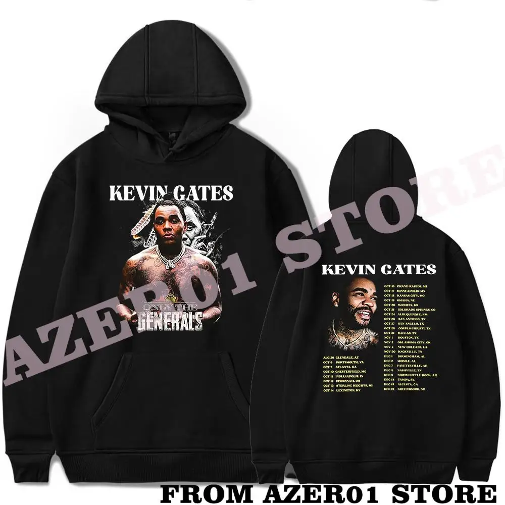 Kevin Gates Tour Merch Hoodies Winter Men/Women Hooded Sweet Streetwear LongSleeve New Logo Sweatshirt