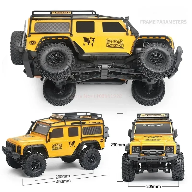 Hb Zp1005 Rc Car 1/10 Full Scale 4wd Off-road Climbing Racing Rechargeable Toy Cars Model Adult Children Birthday Gift Xmas Gift