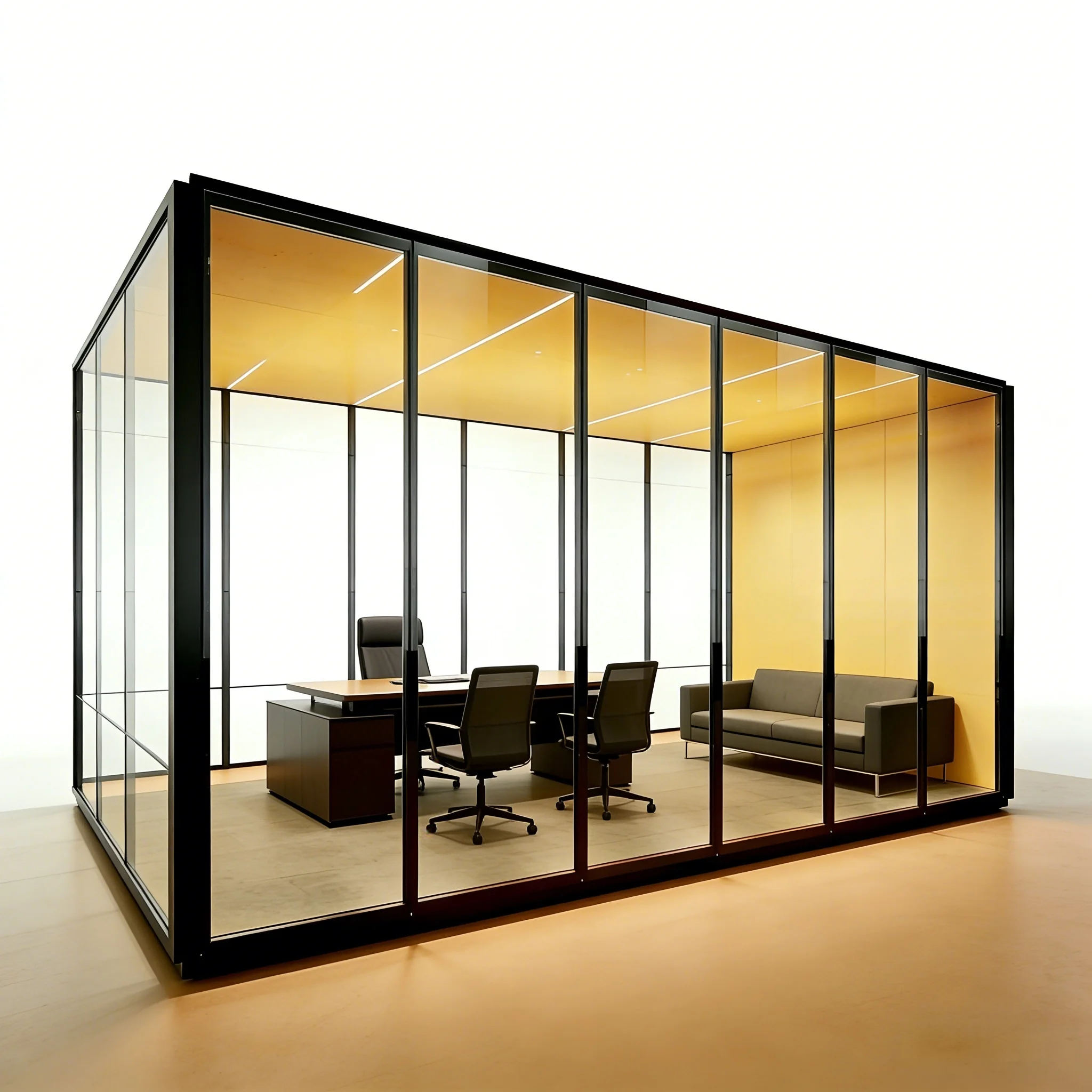 Indoor Large Soundproof Booth Acoustic Office Cabin Sound Isolation Room Multi-User Silent Privacy Booth For Group Meeting