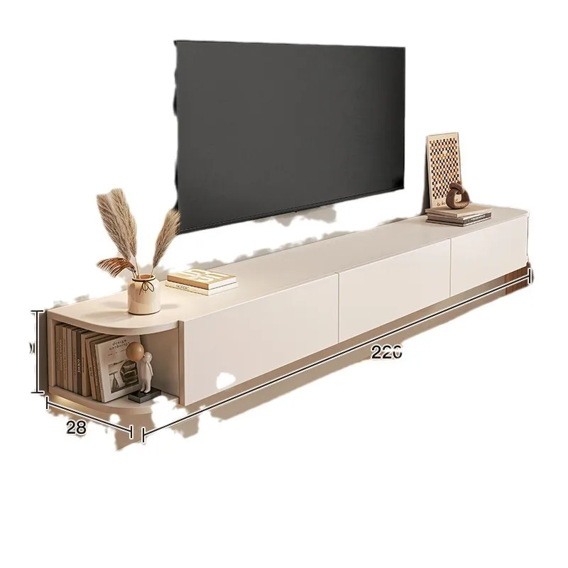 Hanging TV Cabinet Coffee Table Combination Simple Modern Household Living Room Small Unit Hanging Bedroom TV