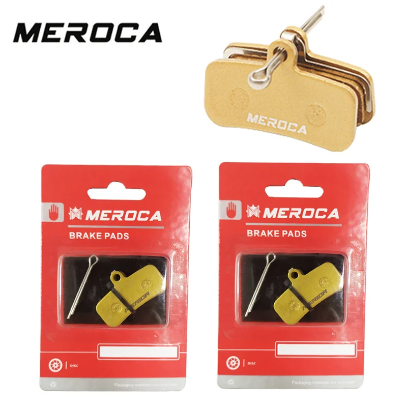 MEROCA Brake Pad Four-Piston Hydraulic Brake Pads Resin for MTB Road Bike Brake M810 M820 ZEEM640 SAINT QUADIEM