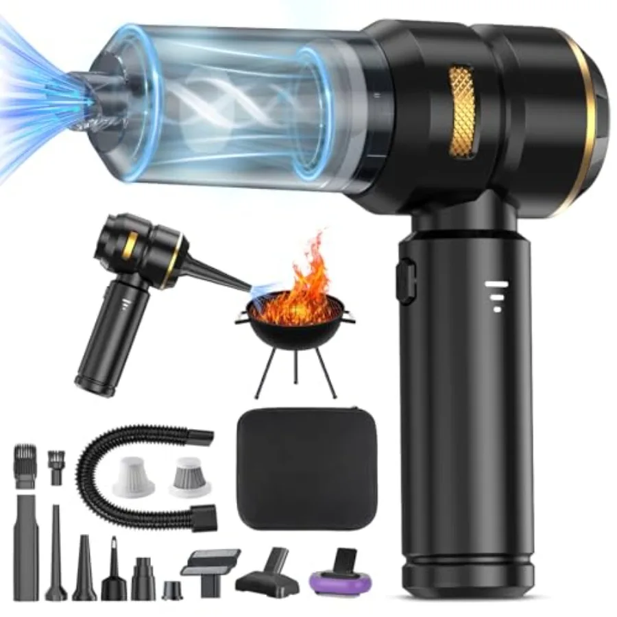 

Cordless Handheld Car Vacuum 22000Pa Strong Suction with Brushless Motor HEPA Filter Bonus Washable Metal Filter 4-in-1 Kit wit