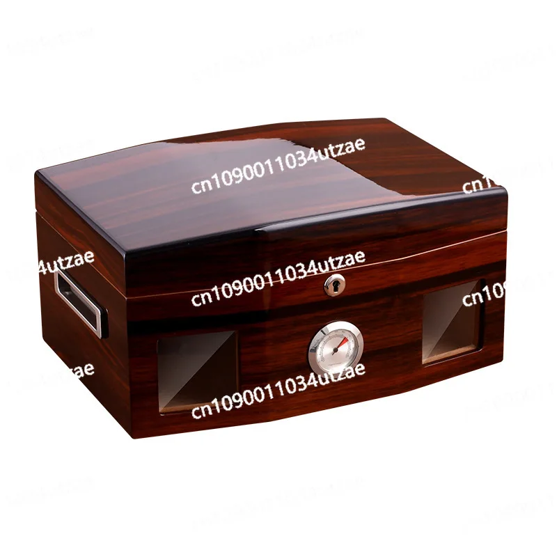 Cigar Moisturizing Box Cedar Wood Cigar Box Highlight Piano Paint Moisturizing Box