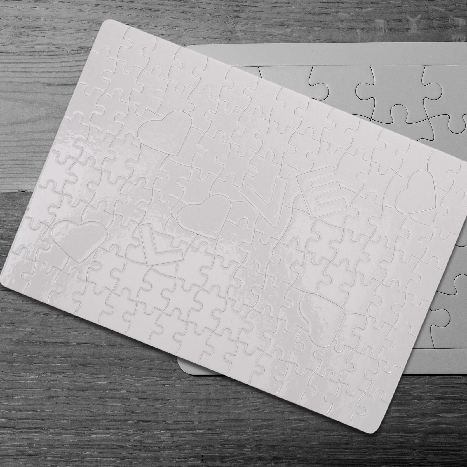 1Set Sublimation Puzzle Blanks DIY Blank Puzzle for Heat Press Transfer Printing Craft Ideal Gift for Lovers Family Friends