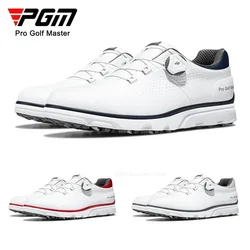 PGM Men Golf Shoes Knob Shoelaces Anti-side Slip Waterproof Men's Sports Shoes Sneakers XZ277