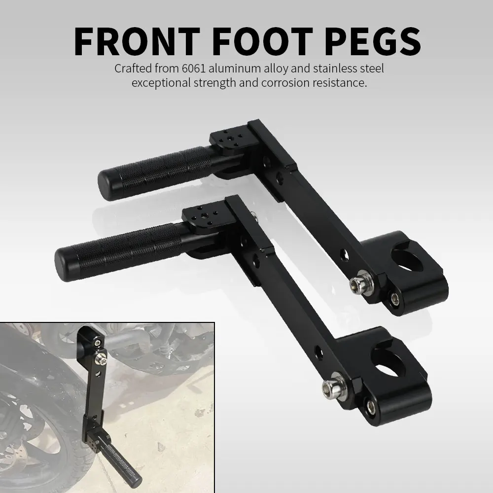 Adjustable Front Foot Pegs Adventure Footpeg 7/8
