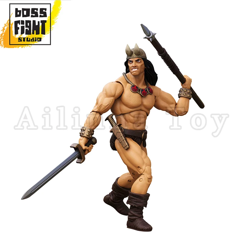 [Prépedido]Boss Fight Studio BFS 1/18 Figura de acción Conan el héroe bárbaro H.A.C.K.S. Conan el modelo de anime bárbaro para regalo