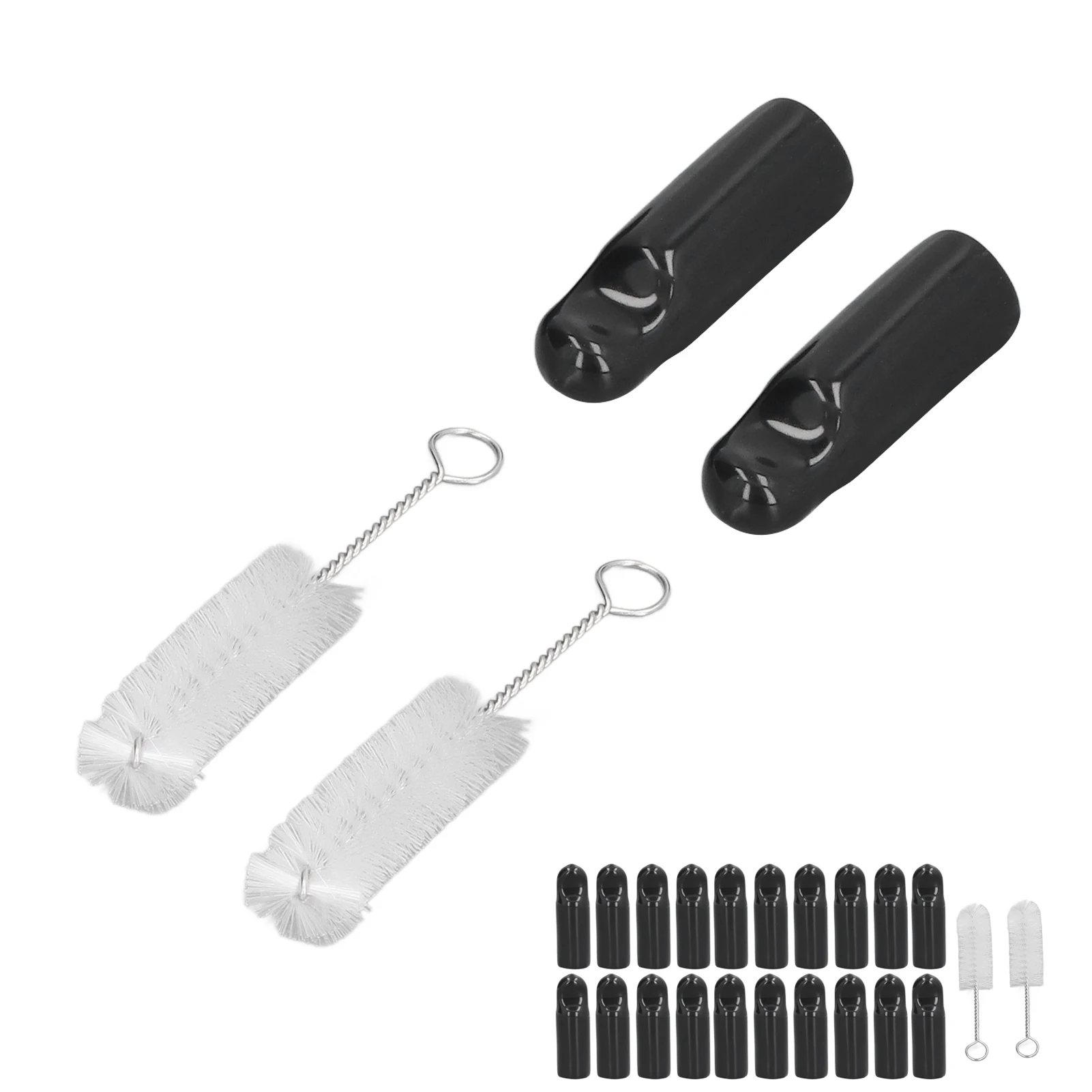 Escova para torneira de barril de cerveja, kit de cobertura de torneira de cerveja, ampla, compatível com borracha macia, aço inoxidável, silicone, fácil remoção para casa, bar