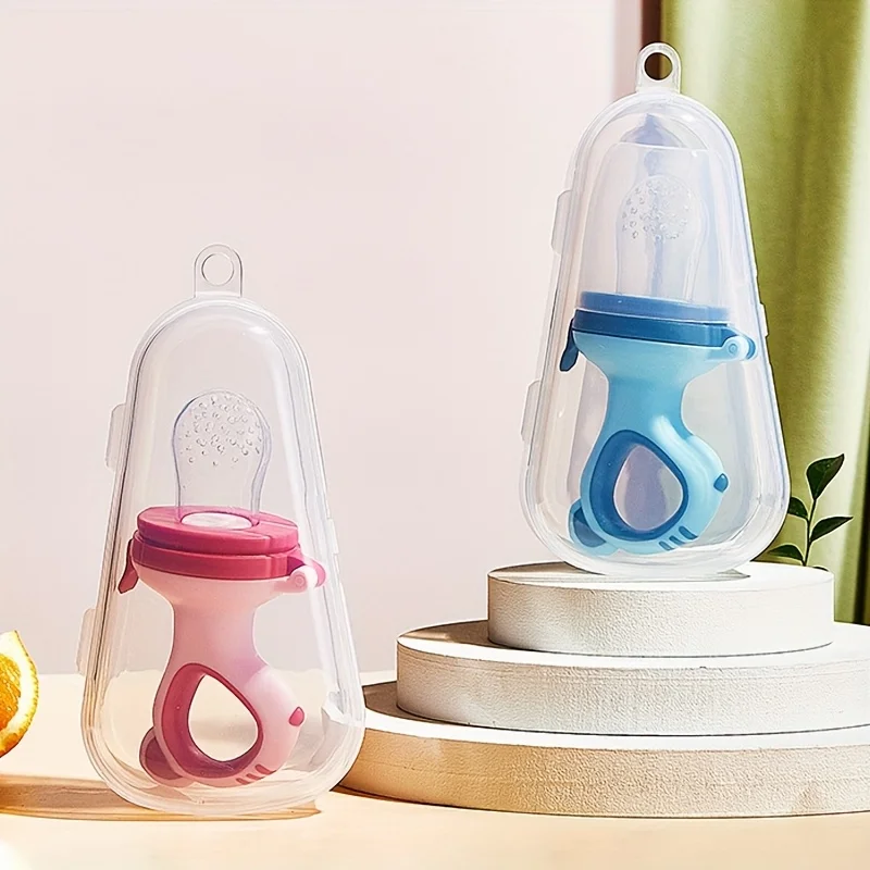 Baby Silicone Fruit Teether – Fresh Fruits, Cute Cartoon Design, Soft and Chewable