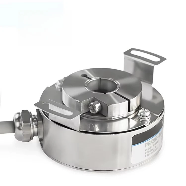 PGK50 Waterproof Rotary Encoder (IP67/IP68 Rated) Sealed Industrial Incremental Encoder DC5V-30V Spring Plate Mounting