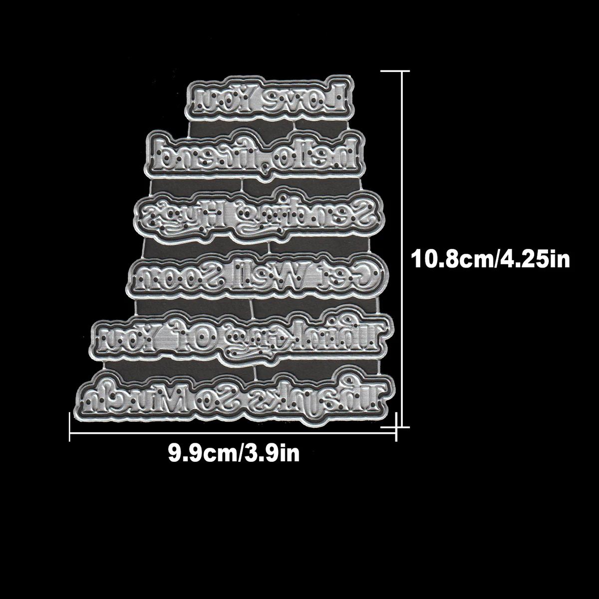 Original Lovely Layers Basic Useful Titles LOVE YOU,HELLO FRIEND,SENDING  Metal Cutting Dies Scrapbooking Decorative Embossing