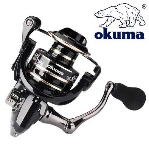 OKUMA-carrete de pesca AC2000-7000, accesorio con agarre de bola de Metal, giratorio 5,2: 1, 12KG de arrastre máximo