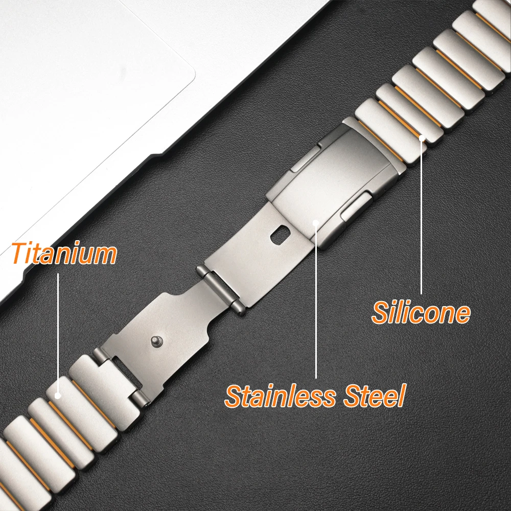 Cinturino in titanio per Samsung Galaxy Watch Ultra 2025 2024 cinturino in metallo di lusso per SAMSUNG GALAXY ULTRA 47mm 2024 2025 cinturino