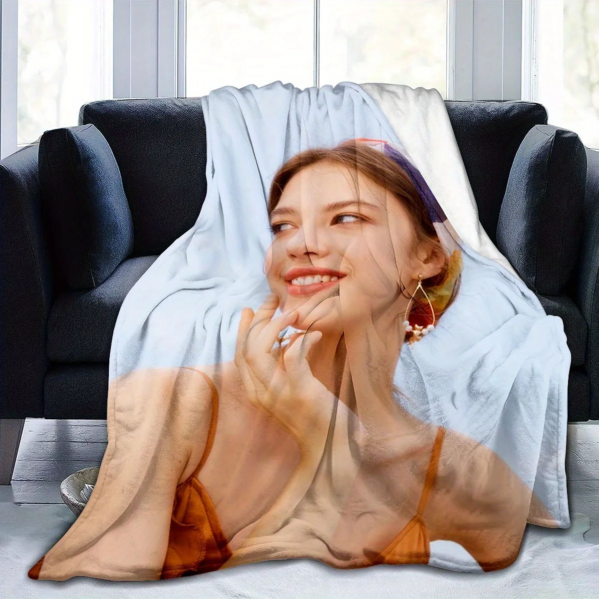 Srh Factory Customizes Personalized Blankets with Personal Photos, Flannel Bed Blankets, Gifts for Men and Women for Thanksgiving, Birthdays, Weddings, Couples, Valentine's Day, Graduations, Parties, and Holidays