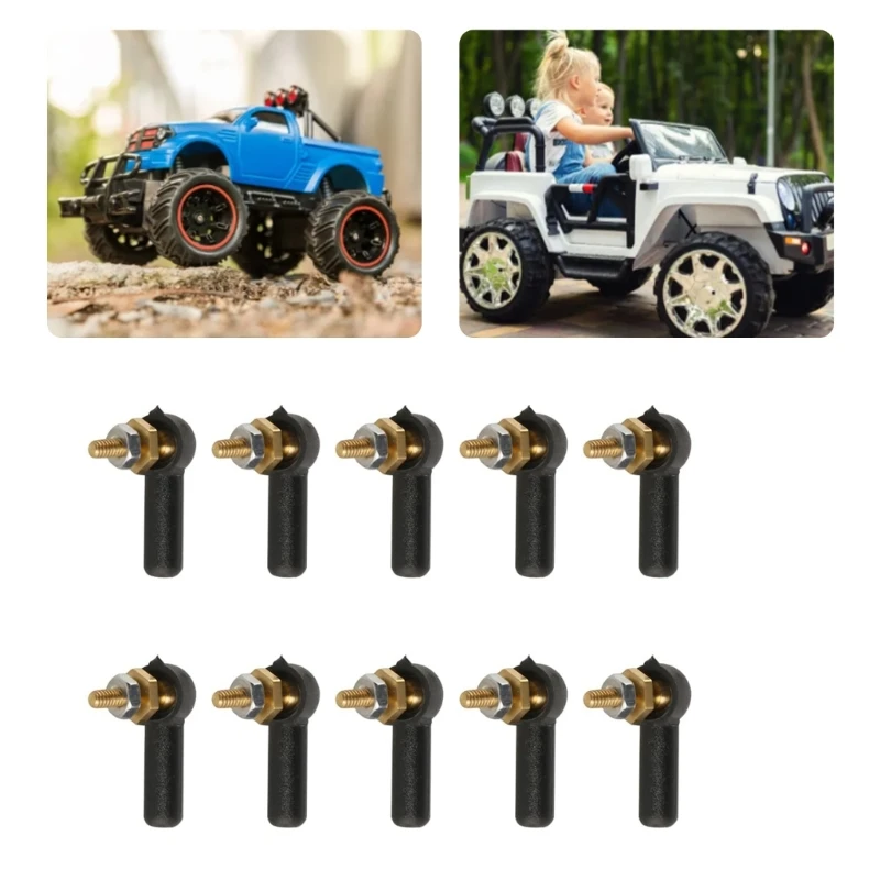 

10PCS Tie Rod End Ball Joint Connectors For Model With Easy Assembly Design for Beginner Professional Model Part A2UB