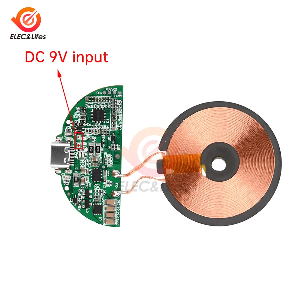 Qi Standard 5/10/15W Wireless Charging DIY Coil Receiver Module Circuit Board Wireless Charging Coil for iPhone Smart Phone