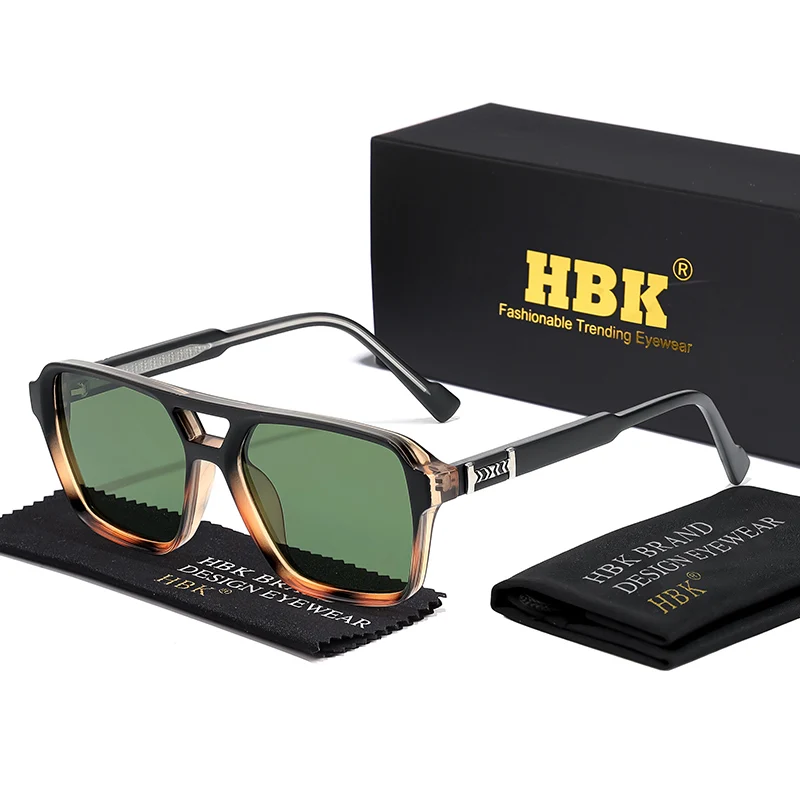HBK Double Beam DesignBrille Big Square CP+PCFrame Style Vintage RetroDecoration Brillen für Geschenke Foto RequisitenBrille – Detail 8