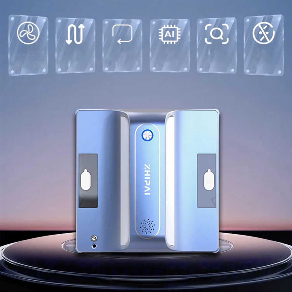 2024 ZHITAE Electric Window Vacuum Cleaner Robot Z7S PRO 6000PA for home Auto Window Cleaning Washer Fast Safe Smart Planned