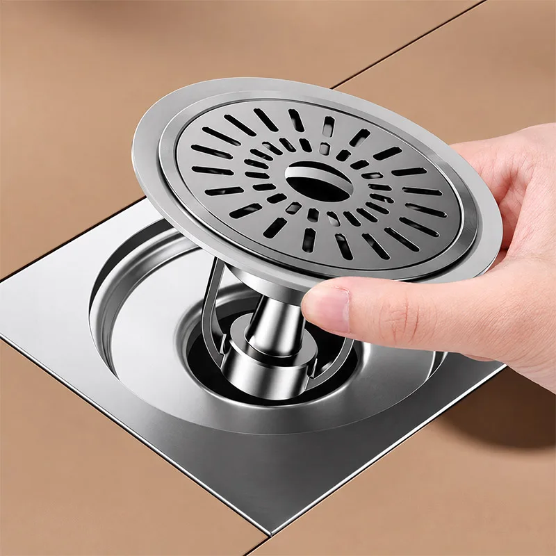 Bathroom Floor Drain Core Magnetic Suspension Anti-return Insect Odor Universal Washroom Sewer Hair Filter Closure Cover