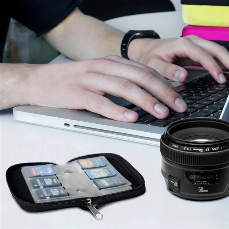 بطاقة الذاكرة حقيبة التخزين حمل محفظة حمل 22 فتحات ل CF/SD/مايكرو SD/SDHC/MS/DS لعبة الملحقات صندوق بطاقة الذاكرة