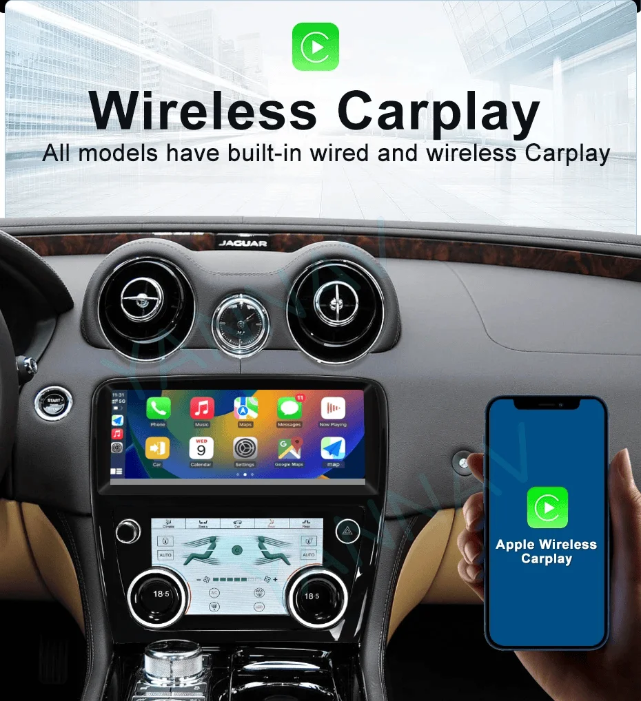 AC Panel Air Conditioning Climate Control For Jaguar XJL 2010 - 2019 LCD Temperature Control Touch Screen DSP Multimedia Player view 6