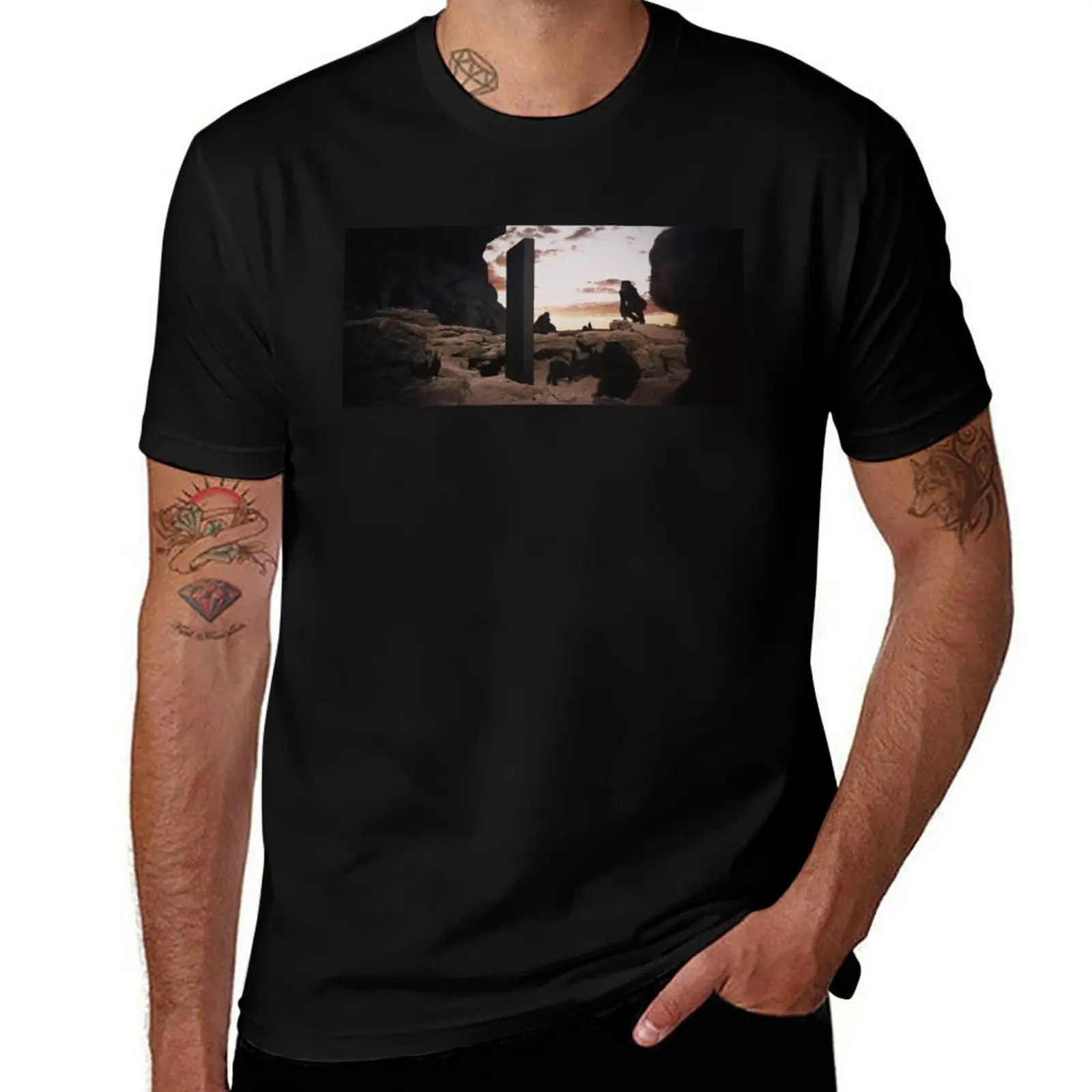 

2001 Kubrick Monolith and Apes T-Shirt funny t shirts cotton t shirt personalised T-Shirt