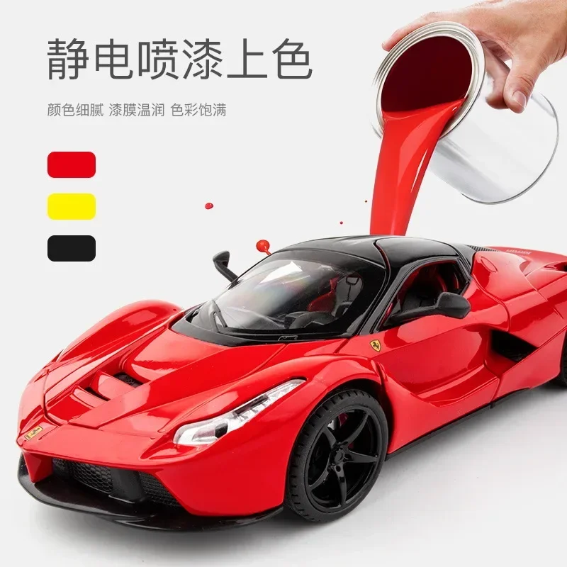 Simulazione KIDAMI 1:22 Ferrari Rafa lega pressofuso modello di auto decorazione tirare indietro veicolo Collcetion bambini auto giocattolo regali per bambini