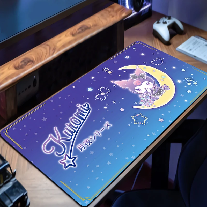 마우스 패드 쿠로미 애니메이션 게임용 사무실 노트북 액세서리 마우스패드 게이머 PC 컴플리토 컴퓨터 키보드 데스크 매트 바르밀로 테이블 패드