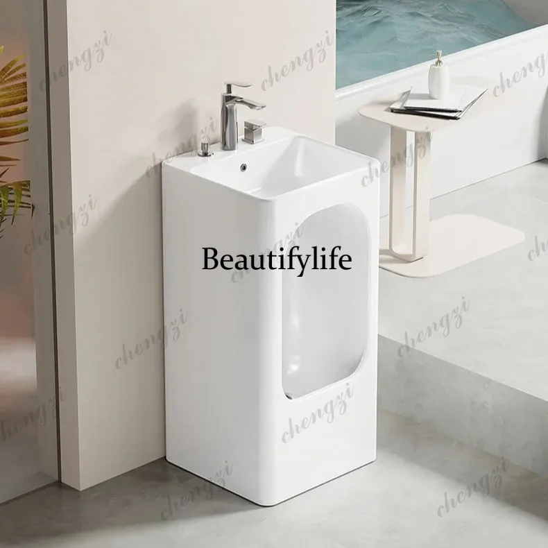 PP Indoor and outdoor mop washbasin column basin mop pool all-in-one dual-purpose hand washing and foot washing all-in-one basin