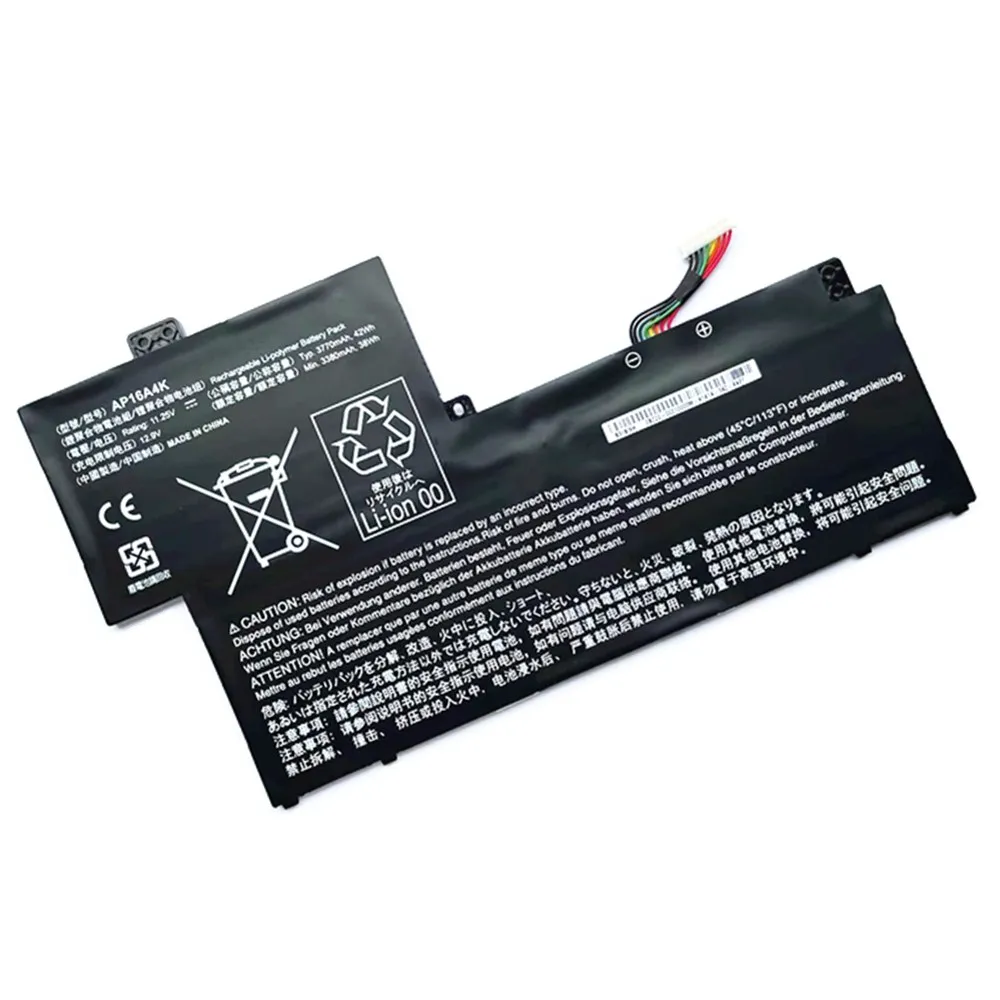 Imagem -02 - Bateria do Portátil Ap16a4k para Acer Acer Swift Aspire 11 Ao1132 Sf11331-p865 Sf11 Ne132 N16q9 Kt.00304.003 11.25v 3770mah