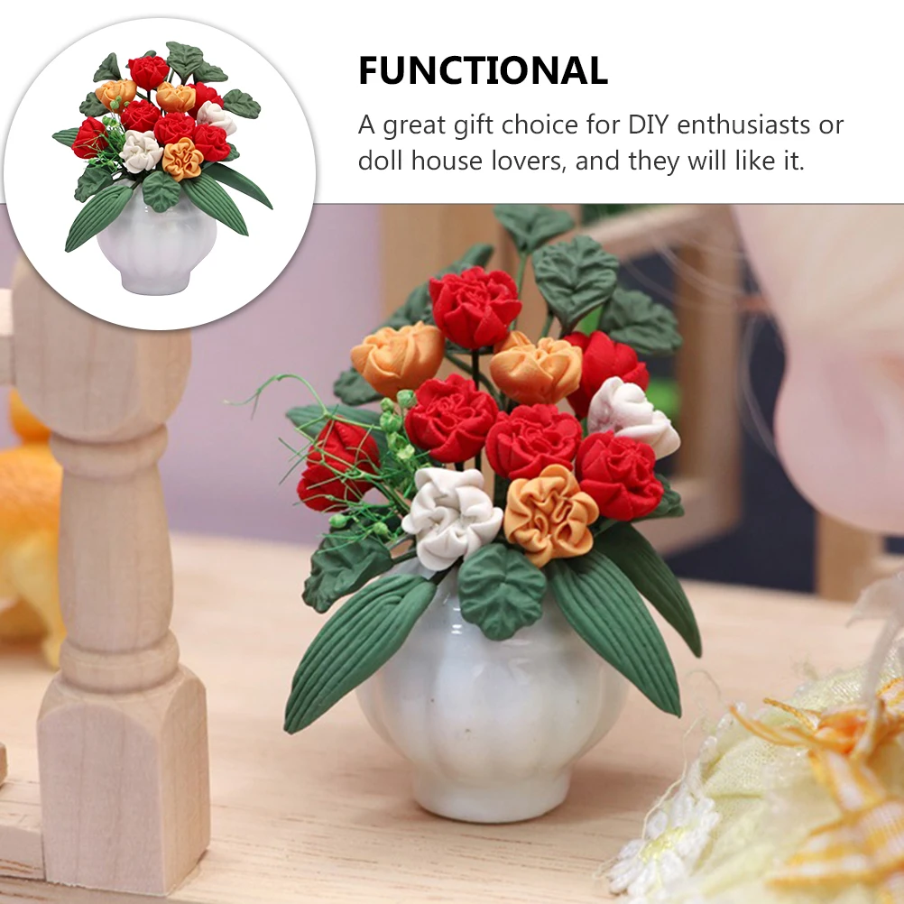 

Mini Simulation Flower Fake Plant Desktop Decor Artificial Plant Mini Flower Pot Small nament Lifelike Details House