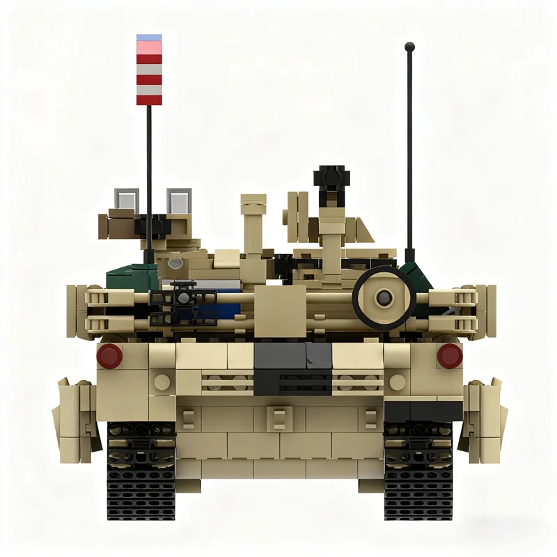 1198 pièces MOC Abrams US MBT 1 échelle modèle blocs de construction jouet Architecture assembler des cadeaux de noël bricolage idée créative éducation