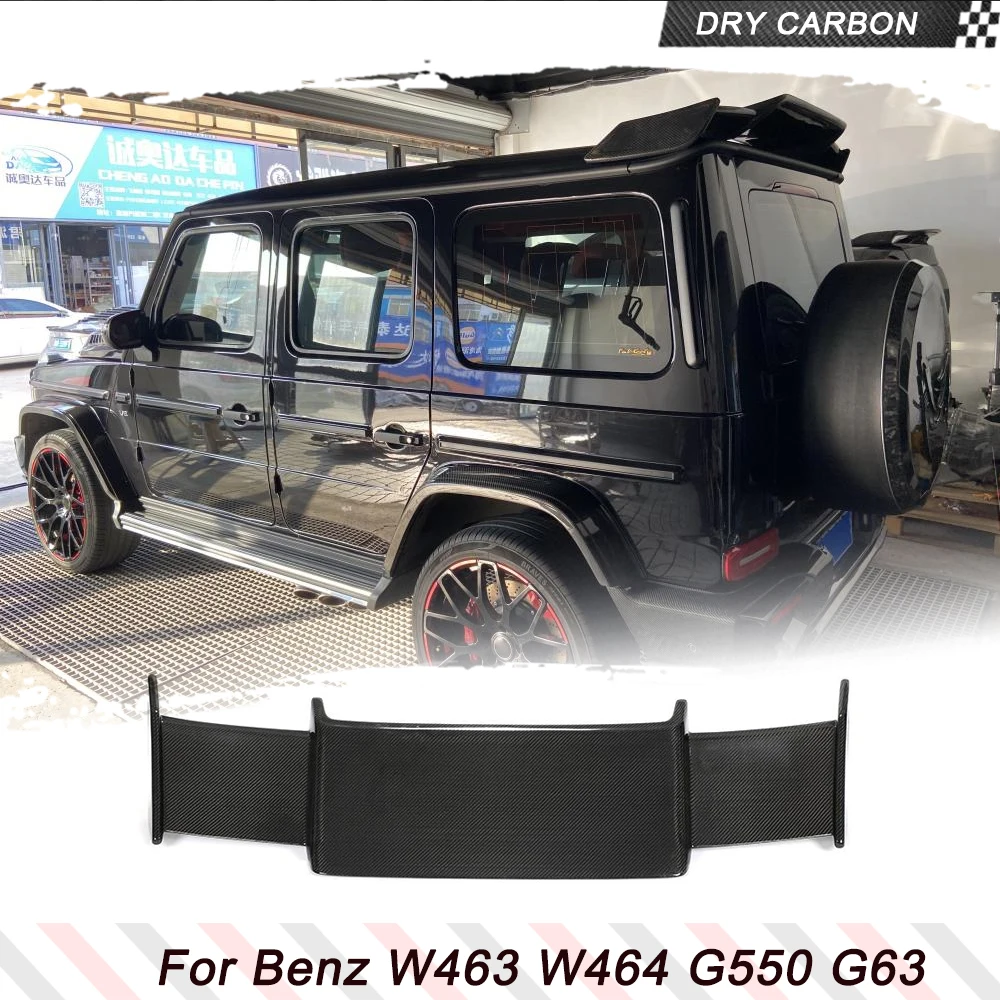 Prepreg Dry Carbon Fiber Car Rear Roof Spoiler Wing For Mercedes-Benz G Class Wagon W463 W464 G550 G63 2019UP Car Rear Roof Wing