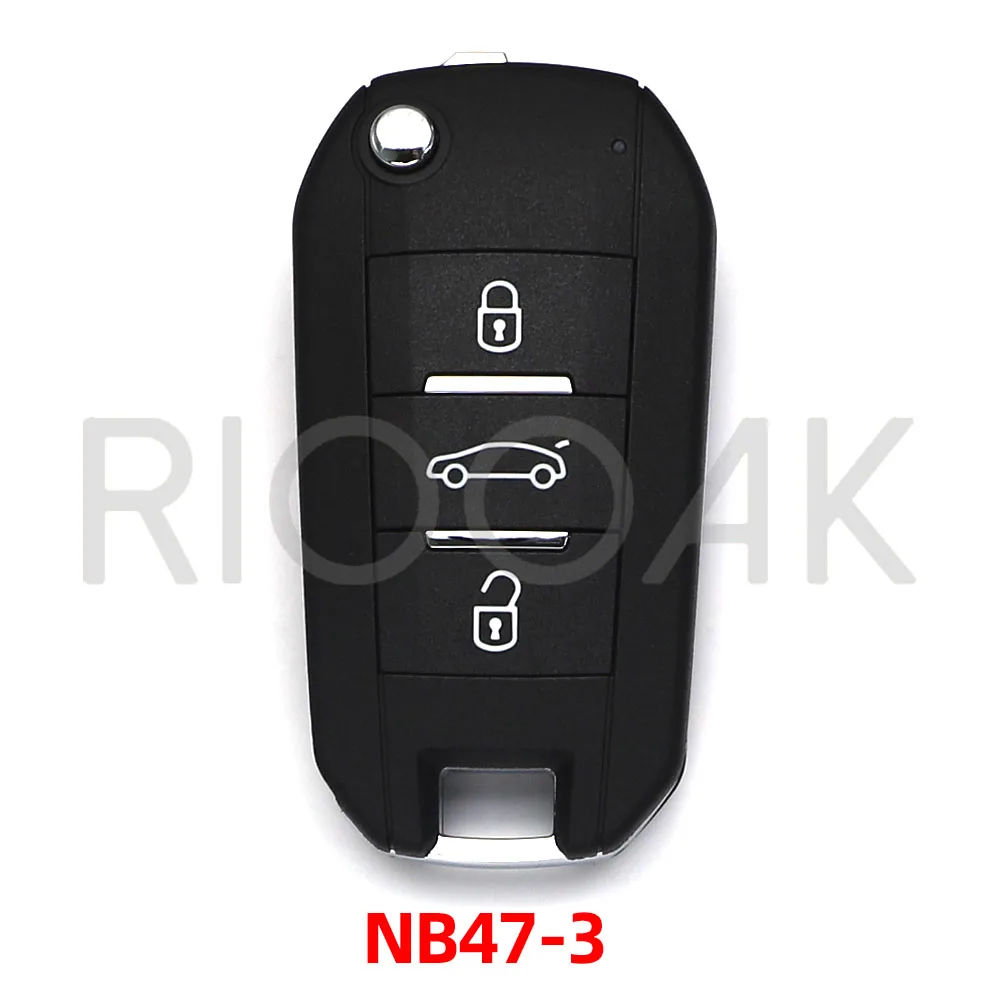 

5pcs KEYDIY KD NB47 NB47-3 Universal Flip Car Remote Keys 3 Buttons for Peugeot Type used for KD MAX
