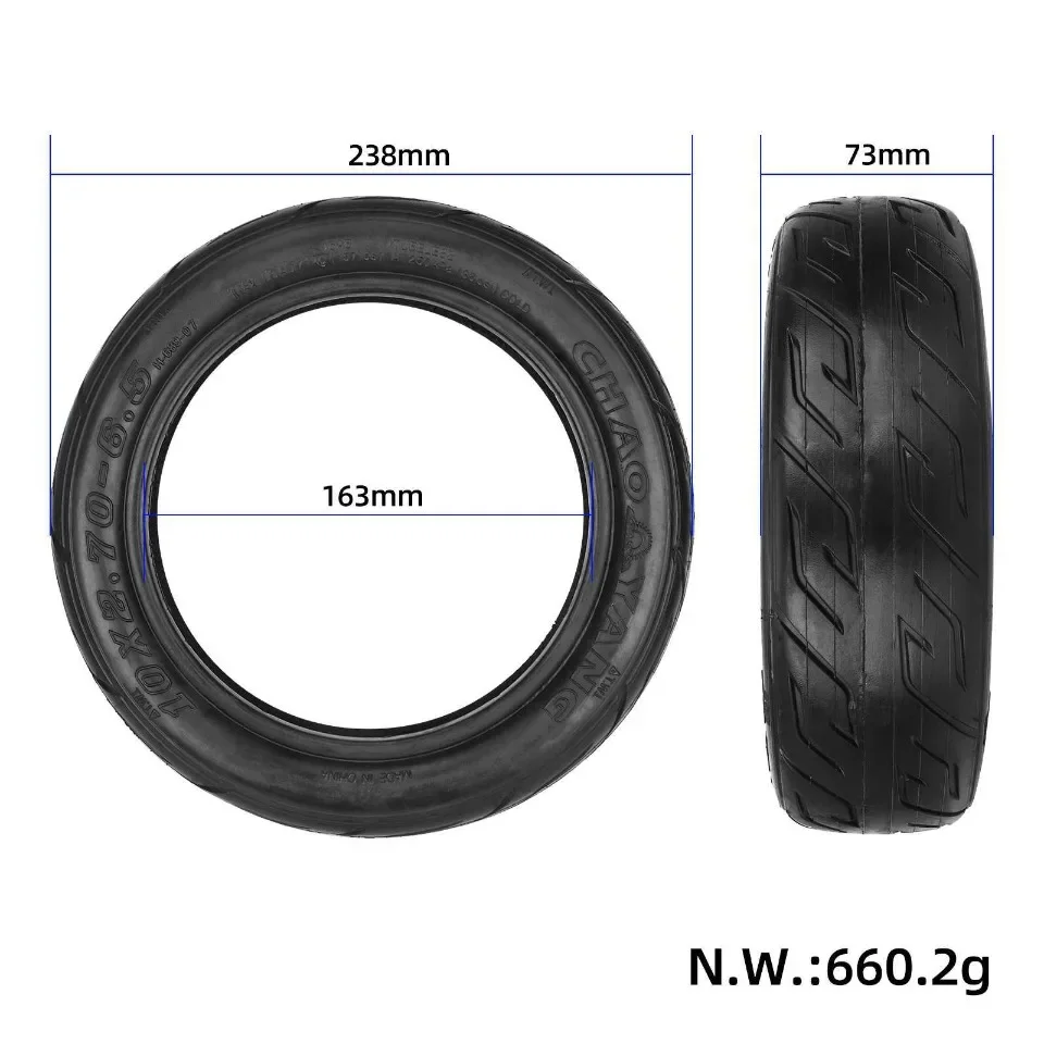10 Zoll 10x2.75-6.5 Vakuumreifen Schlauchlos Straßenreifen für Speedway Dualtron 3 Kugoo M4 Mantis Scooter – Detail 5