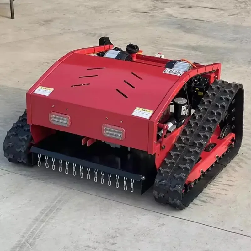 2026 Hot Selling Remote Control Tracked Electric Small Multi-functional G-asoline Four-Wheel Drive Lawn Mower