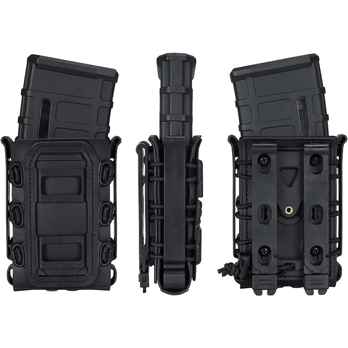 Tactical Fast Magazine Pouch 7.62x39 7.62x54 5.56mm Gun Holster 9x19mm 9x18mm Holster Case Molle System Belt for AR15 M4 AK47